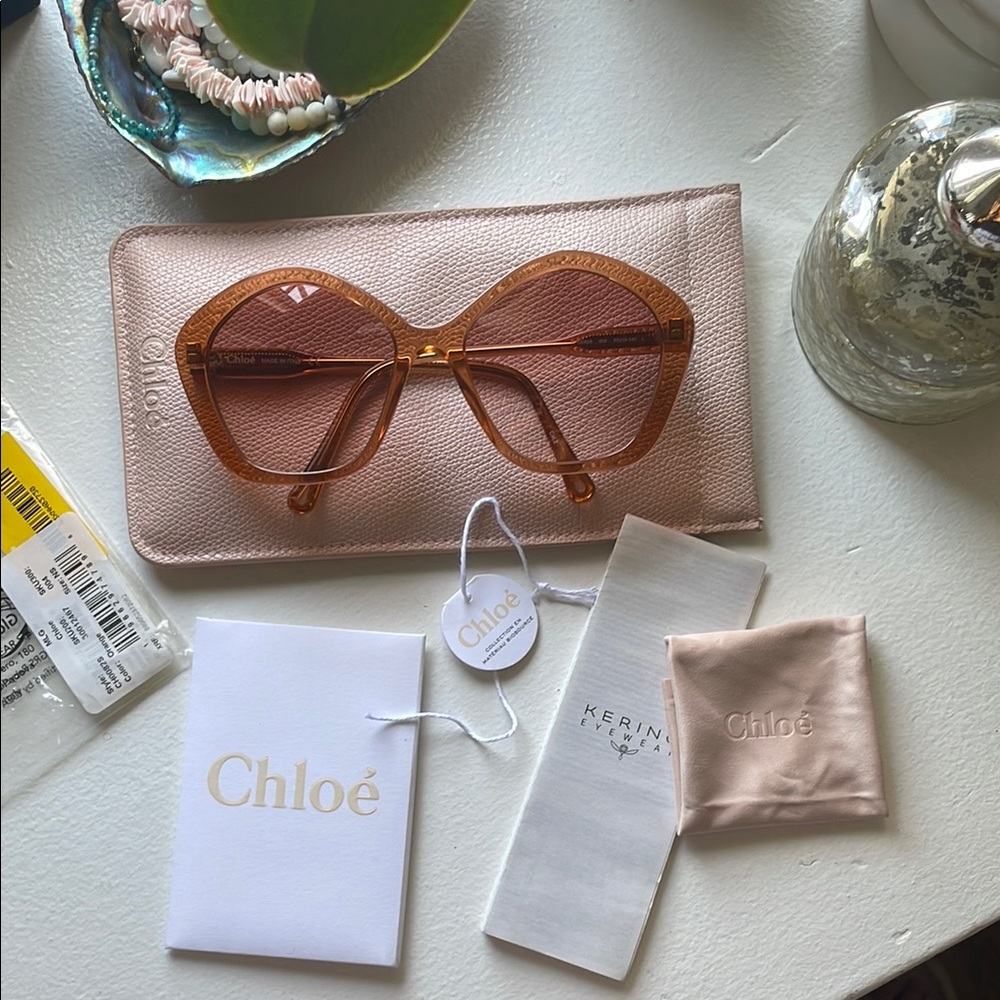 Chloe Sunglasses in Pink and Brown - Picture 16 of 16